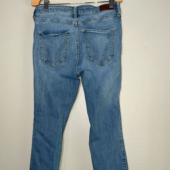 Hollister high rise super skinny distressed denim jeans size 28 x 28 - Picture 5 of 7